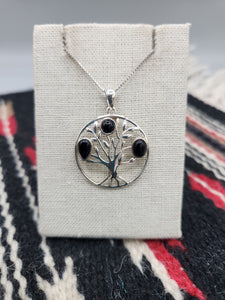 ONYX TREE OF LIFE PENDANT