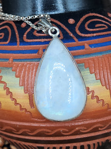 MOONSTONE NECKLACE & EARRINGS SET - TEARDROP