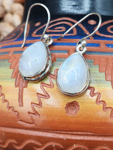 MOONSTONE NECKLACE & EARRINGS SET - TEARDROP