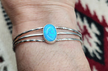Load image into Gallery viewer, BLUE OPAL CUFF BRACELET  - ALICE ROSE SANDERS
