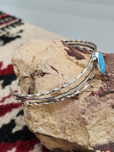 Load image into Gallery viewer, BLUE OPAL CUFF BRACELET  - ALICE ROSE SANDERS
