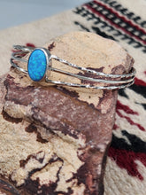 Load image into Gallery viewer, BLUE OPAL CUFF BRACELET  - ALICE ROSE SANDERS
