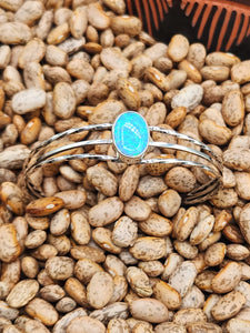 BLUE OPAL CUFF BRACELET  - ALICE ROSE SANDERS
