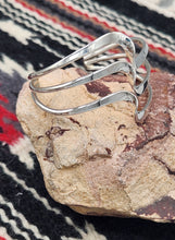 Load image into Gallery viewer, STERLING SILVER 3 WAVE CUFF STYLE BRACELET  - ELAINE TAHE
