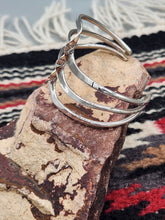 Load image into Gallery viewer, STERLING SILVER 3 WAVE CUFF STYLE BRACELET  - ELAINE TAHE
