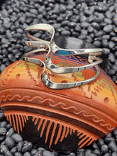 Load image into Gallery viewer, STERLING SILVER 3 WAVE CUFF STYLE BRACELET  - ELAINE TAHE
