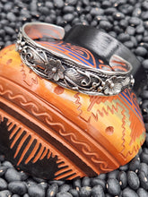 Load image into Gallery viewer, STERLING SILVER CACTUS FLOWER CUFF STYLE BRACELET- BESSIE JOE
