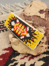 Load image into Gallery viewer, BEADED BARRETTE- BLUE TURTLE- SHARON HUNT
