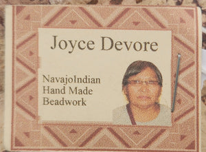 NAVAJO BEADED BRACELET  - TURQUOISE- JOYCE DEVORE