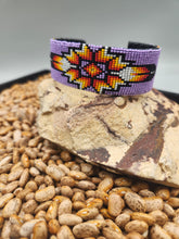 Load image into Gallery viewer, BEADED CUFF BRACELET - LIGHT PURPLE- DWIGHT NATHANIEL
