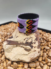 Load image into Gallery viewer, BEADED CUFF BRACELET - LIGHT PURPLE- DWIGHT NATHANIEL
