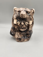 Load image into Gallery viewer, HORSEHAIR SCULPTURE  - MEDICINE MAN WITH BEAR  - TOM VAIL JR
