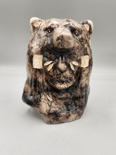 Load image into Gallery viewer, HORSEHAIR SCULPTURE  - MEDICINE MAN WITH BEAR  - TOM VAIL JR
