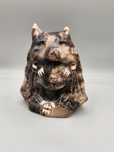 Load image into Gallery viewer, HORSEHAIR SCULPTURE  - MEDICINE MAN WITH WOLF - TOM VAIL JR
