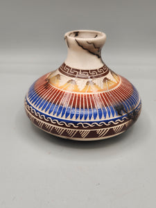 COLORED HORSEHAIR POTTERY - SEFARINA BENALLY