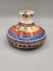 COLORED HORSEHAIR POTTERY - SEFARINA BENALLY