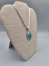 Load image into Gallery viewer, TURQUOISE PENDANT ON LIQUID SILVER  - DANIEL  BENALLY
