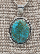 Load image into Gallery viewer, TURQUOISE PENDANT ON LIQUID SILVER  - DANIEL  BENALLY
