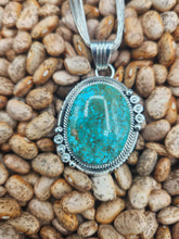 Load image into Gallery viewer, TURQUOISE PENDANT ON LIQUID SILVER  - DANIEL  BENALLY
