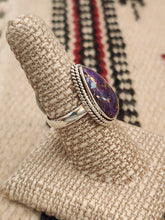 Load image into Gallery viewer, PURPLE COPPER TURQUOISE RING - SIZE 8
