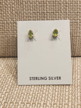 Load image into Gallery viewer, GENUINE PERIDOT MINI POST EARRINGS - 4 mm x 6 mm TEARDROP
