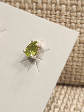 Load image into Gallery viewer, GENUINE PERIDOT MINI POST EARRINGS - 4 mm x 6 mm TEARDROP
