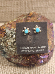 TURQUOISE TURTLE MINI POST Earrings