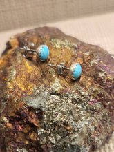 Load image into Gallery viewer, TURQUOISE MINI POST EARRINGS  - 6 MM
