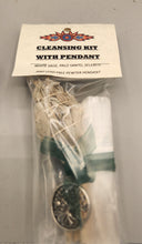 Load image into Gallery viewer, PALO SANTO, SAGE, AND SELENITE SMUDGE KIT w/ PENDANT
