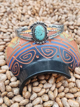 Load image into Gallery viewer, #8 MINE TURQUOISE CUFF BRACELET - BELL TRADING POST - VINTAGE
