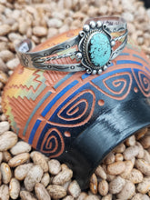 Load image into Gallery viewer, #8 MINE TURQUOISE CUFF BRACELET - BELL TRADING POST - VINTAGE
