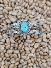 Load image into Gallery viewer, #8 MINE TURQUOISE CUFF BRACELET - BELL TRADING POST - VINTAGE
