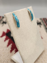 Load image into Gallery viewer, TURQUOISE INLAY POST EARRINGS
