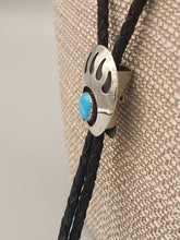 Load image into Gallery viewer, TURQUOISE BEAR PAW BOLO TIE
