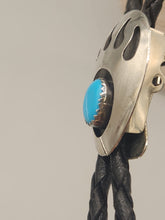 Load image into Gallery viewer, TURQUOISE BEAR PAW BOLO TIE
