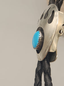 TURQUOISE BEAR PAW BOLO TIE