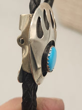 Load image into Gallery viewer, TURQUOISE BEAR PAW BOLO TIE
