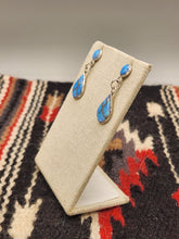 Load image into Gallery viewer, BLUE OPAL INLAY EARRINGS - DRENA LEEKYA
