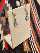 Load image into Gallery viewer, WHITE OPAL INLAY EARRINGS- DRENA LEEKYA
