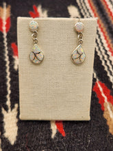Load image into Gallery viewer, WHITE OPAL INLAY EARRINGS- DRENA LEEKYA
