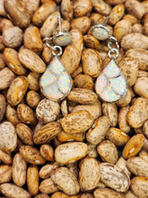 Load image into Gallery viewer, WHITE OPAL INLAY EARRINGS- DRENA LEEKYA
