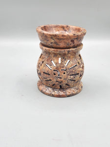 AROMA OIL INCENSE BURNER -SOAPSTONE- SUN