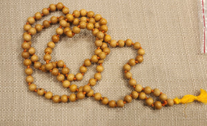 SUPERFINE KNOTTED WOODEN PRAYER MALA - 10 MM