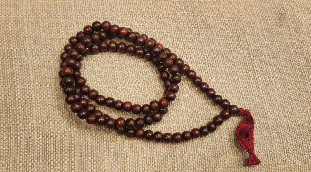RED SANDALWOOD PRAYER MALA - 10 MM