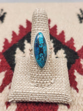 Load image into Gallery viewer, CHRYSOCOLLA RING - SIZE 8.5 - TEARDROP SHAPED
