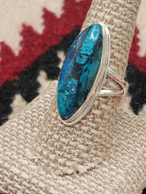 Load image into Gallery viewer, CHRYSOCOLLA RING - SIZE 8.5 - TEARDROP SHAPED
