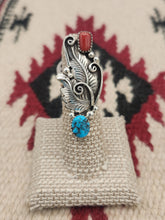 Load image into Gallery viewer, TURQUOISE &amp; CORAL RING - SIZE 5.5- JULIA ETSITTY
