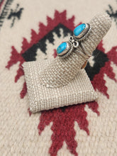 Load image into Gallery viewer, TURQUOISE  2 STONE RING - SIZE 6.5 - RM
