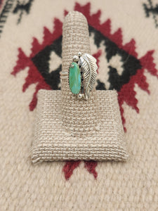 GREEN TURQUOISE RING - SIZE 8 - JULIA ETSITTY