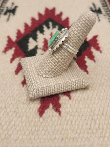 GREEN TURQUOISE RING - SIZE 8 - JULIA ETSITTY